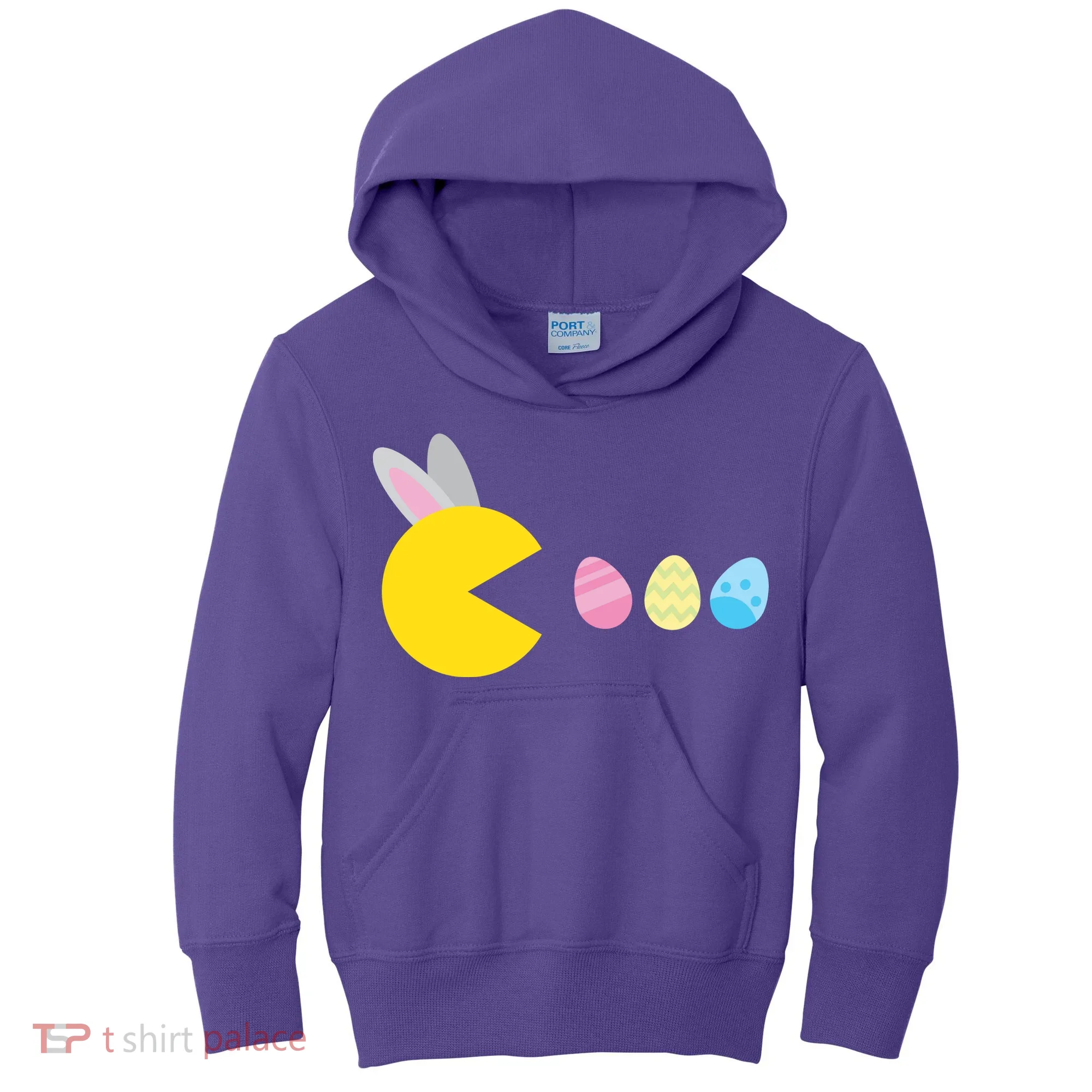 Retro Easter Egg Hunt Game Kids Hoodie
