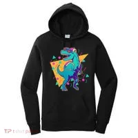 Retro Eighties Nineties Back to School TRex Dinosaur Women's Hoodie thumb 0