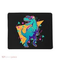Retro Eighties Nineties Back to School TRex Dinosaur Mousepad thumb 0
