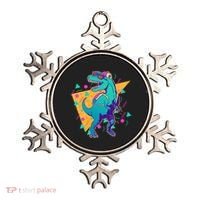 Retro Eighties Nineties Back to School TRex Dinosaur Ornament thumb 0
