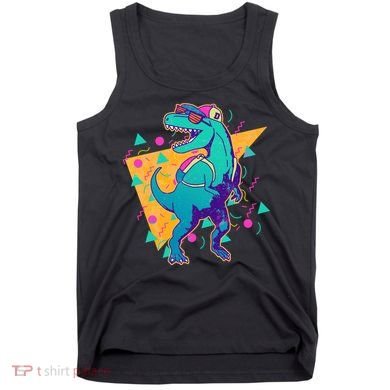 Retro Eighties Nineties Back to School TRex Dinosaur Tank Top