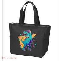 Retro Eighties Nineties Back to School TRex Dinosaur Tote Bag thumb 3