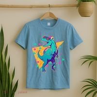 Retro Eighties Nineties Back to School TRex Dinosaur T-Shirt thumb 2