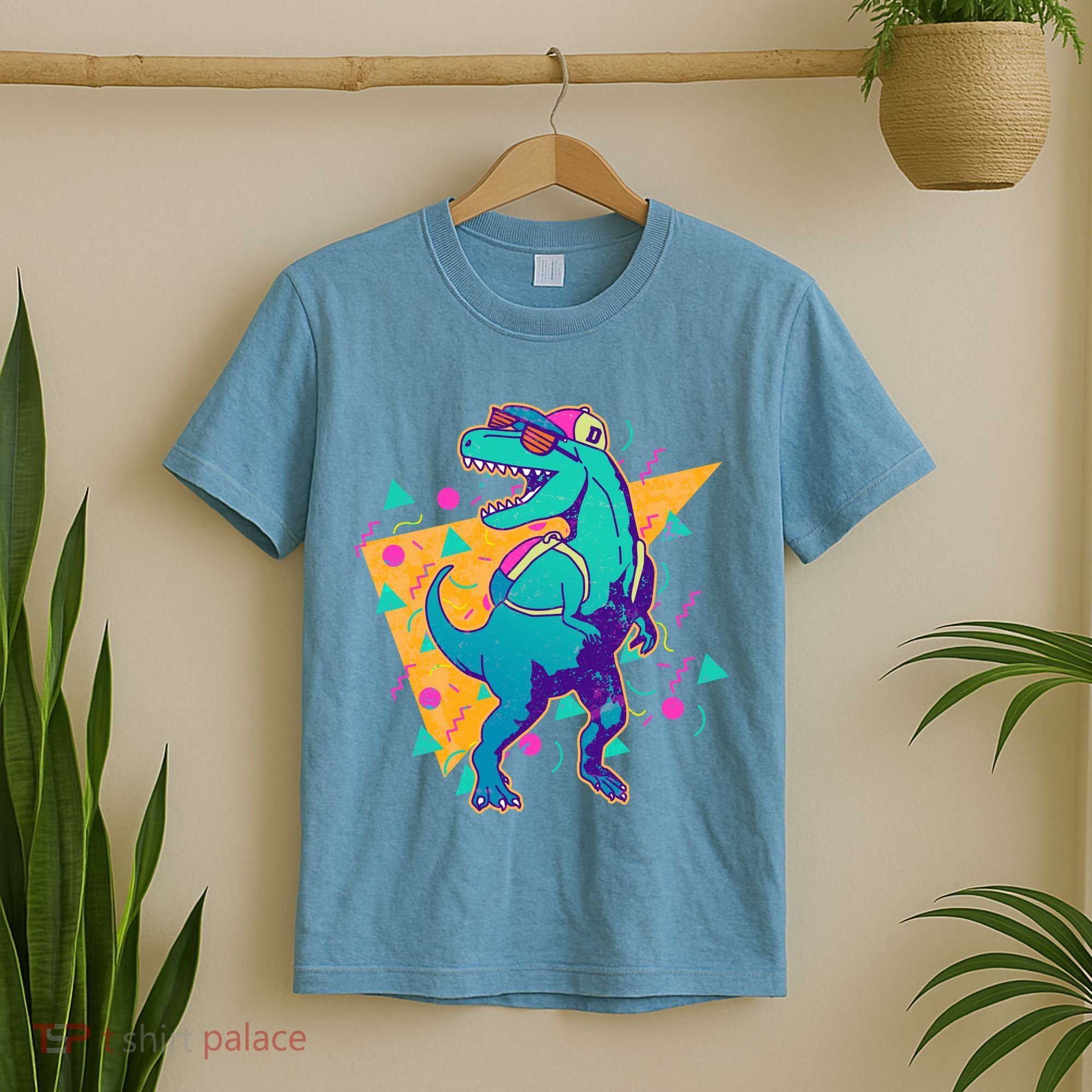Retro Eighties Nineties Back to School TRex Dinosaur T-Shirt