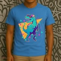 Retro Eighties Nineties Back to School TRex Dinosaur T-Shirt thumb 3