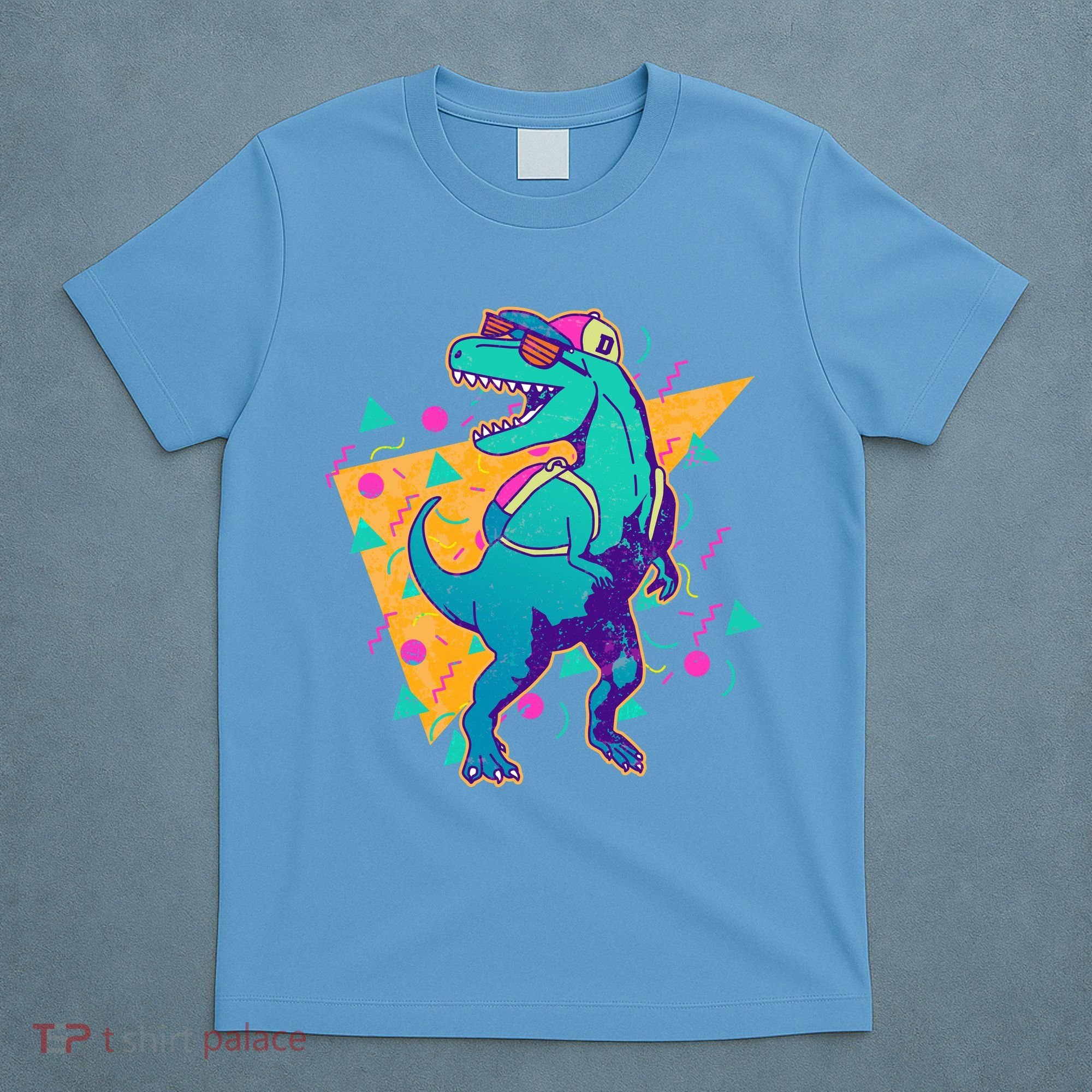 Retro Eighties Nineties Back to School TRex Dinosaur T-Shirt