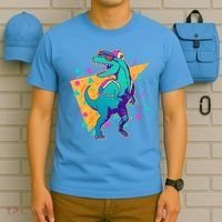 Retro Eighties Nineties Back to School TRex Dinosaur T-Shirt thumb 5