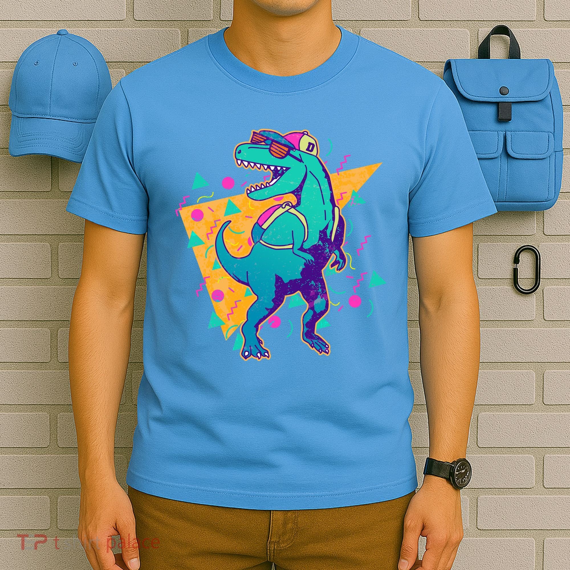 Retro Eighties Nineties Back to School TRex Dinosaur T-Shirt