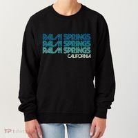 Retro Eighties Palm Springs California  Women's Sweatshirt thumb 0