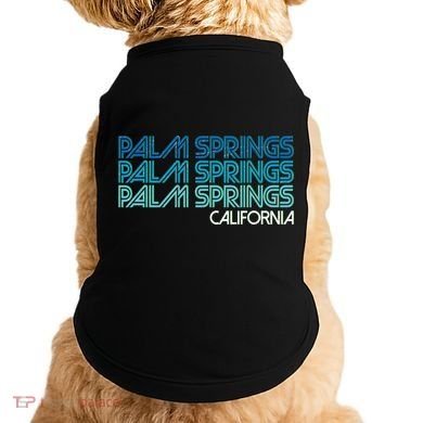 Retro Eighties Palm Springs California  Doggie Tank