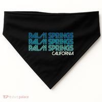 Retro Eighties Palm Springs California  USA-Made Doggie Bandana thumb 0