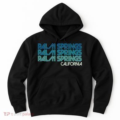 Retro Eighties Palm Springs California  Hoodie
