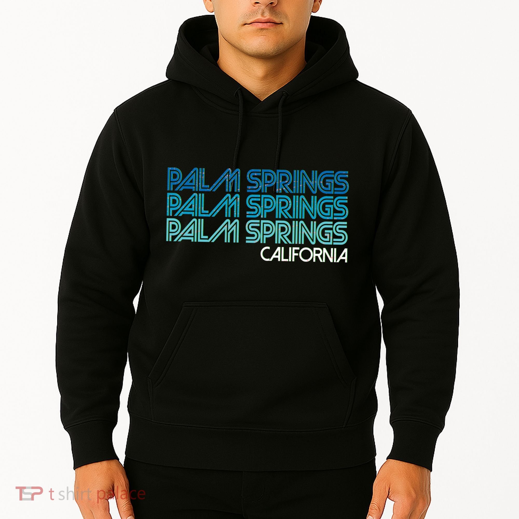 Retro Eighties Palm Springs California  Hoodie