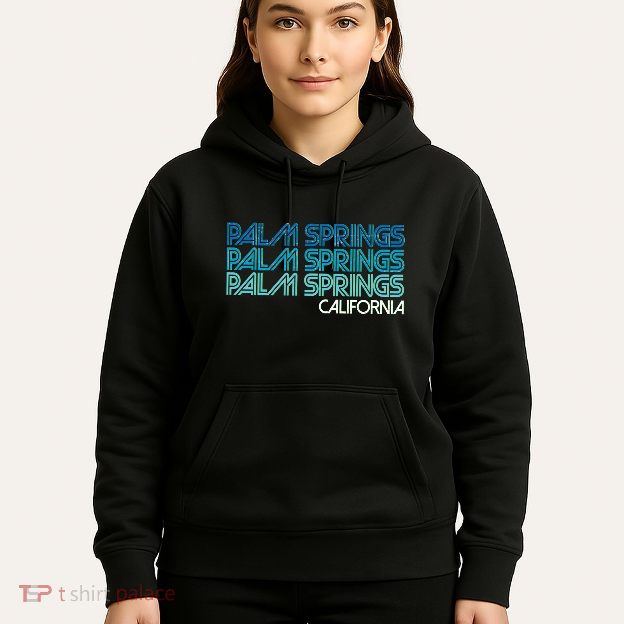 Retro Eighties Palm Springs California  Hoodie