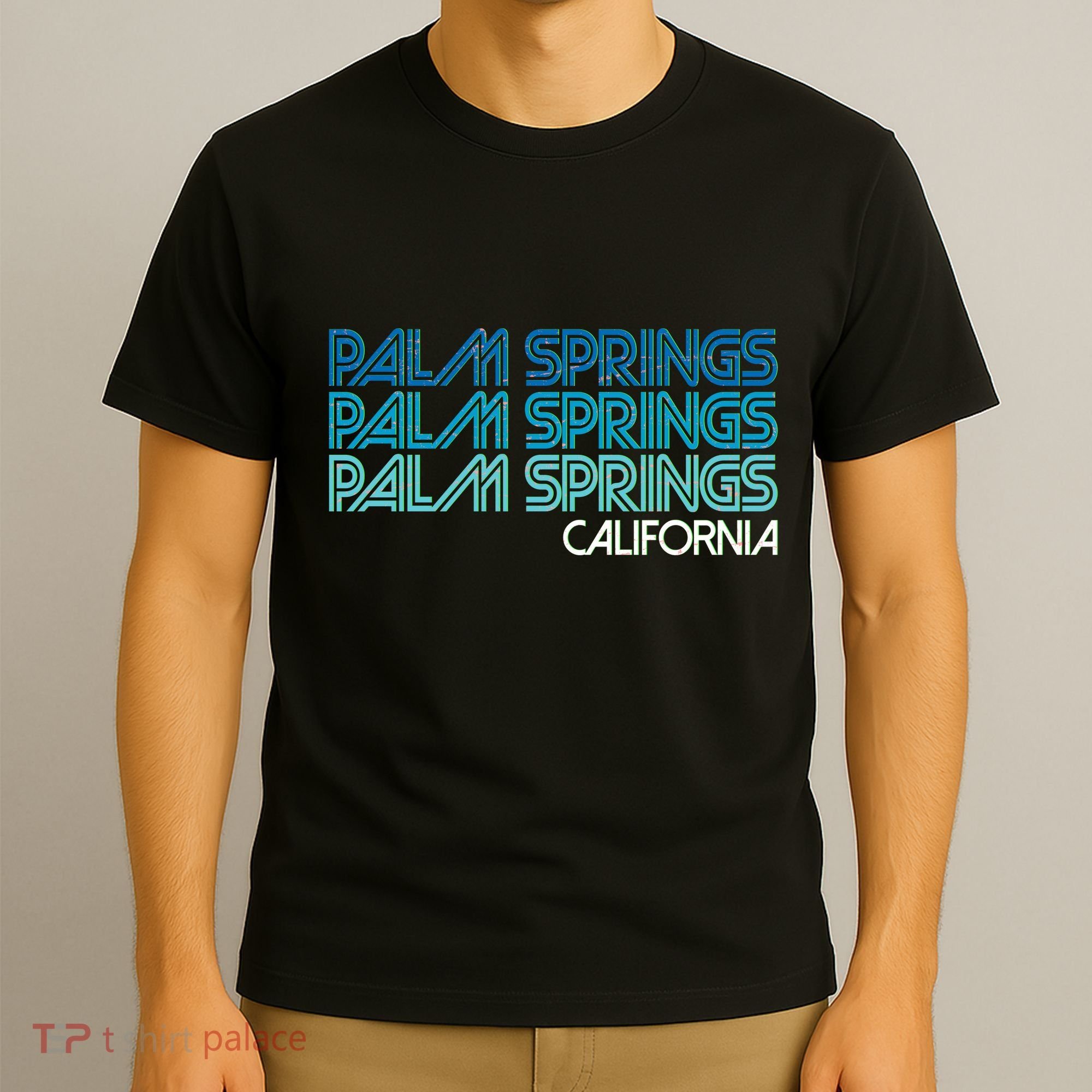 Retro Eighties Palm Springs California  T-Shirt