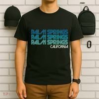 Retro Eighties Palm Springs California  T-Shirt thumb 6