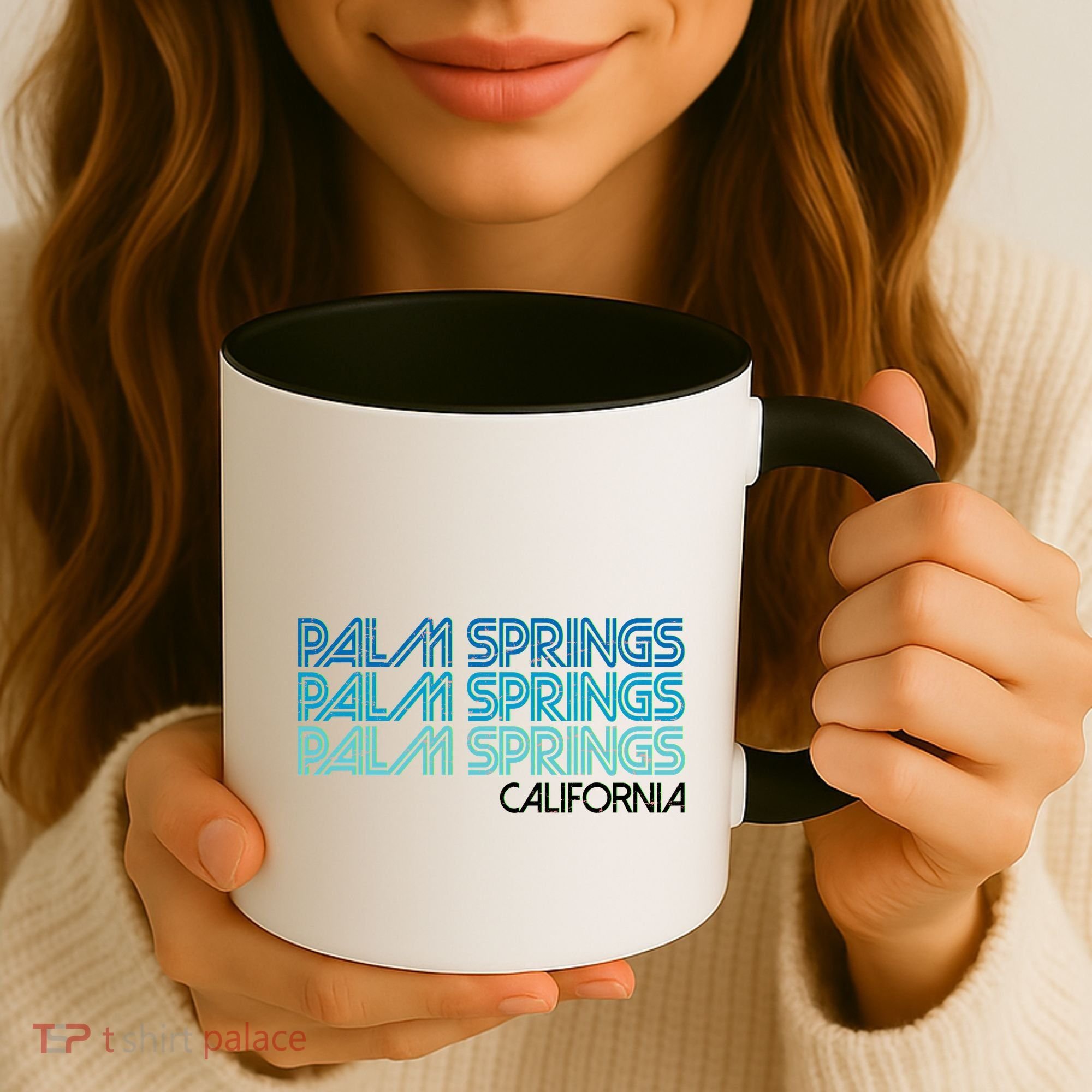 Retro Eighties Palm Springs California  Coffee Mug