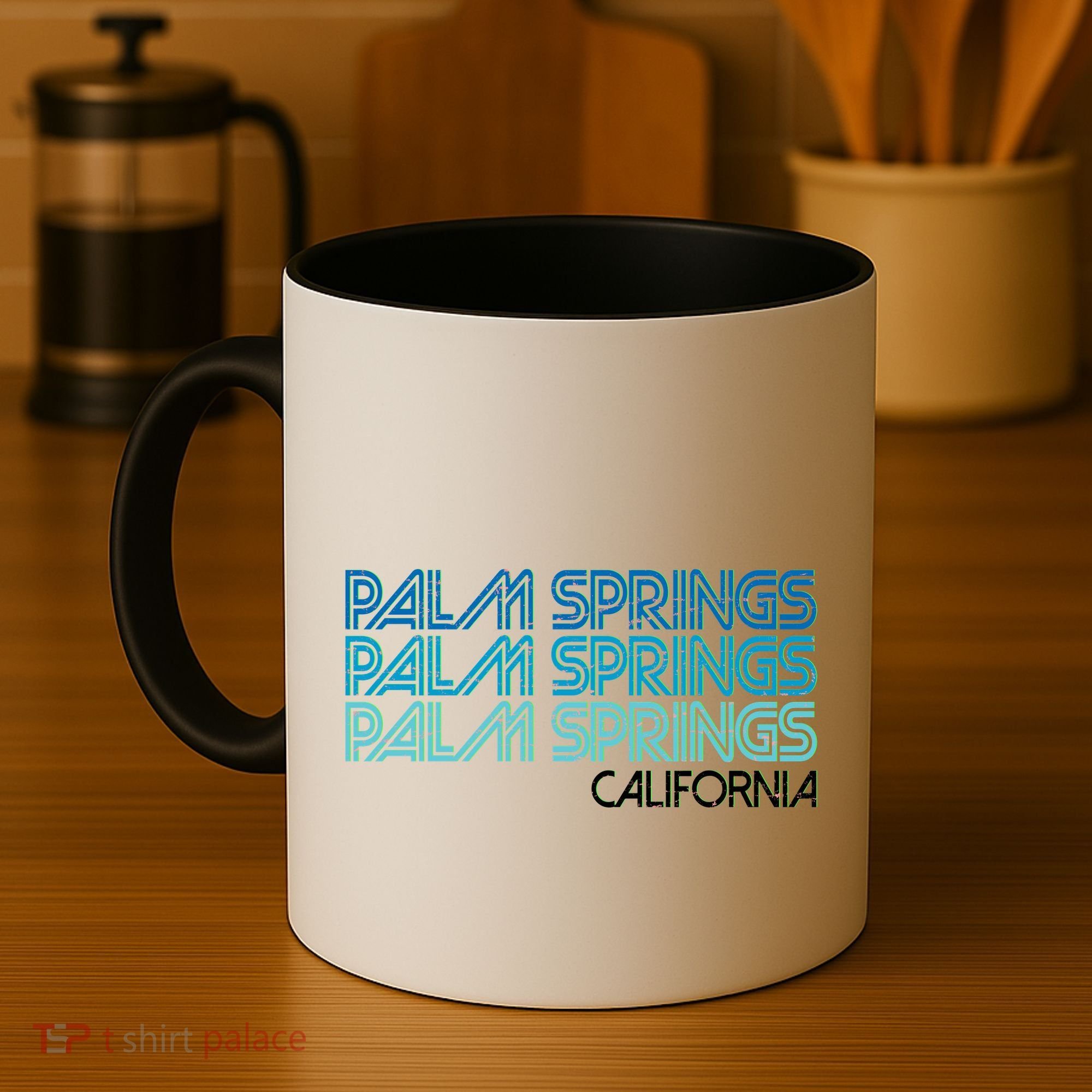 Retro Eighties Palm Springs California  Coffee Mug