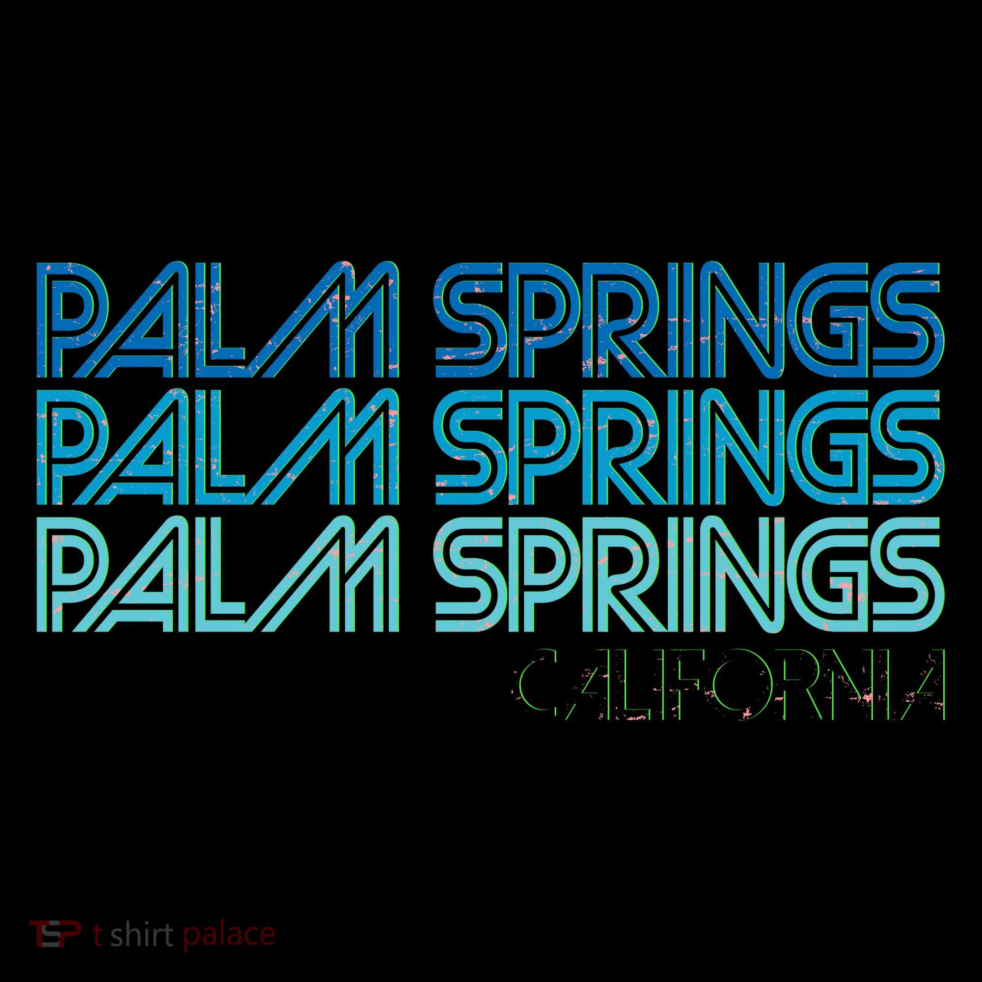 Retro Eighties Palm Springs California  Coffee Mug