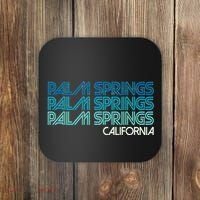 Retro Eighties Palm Springs California  Coaster thumb 0