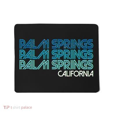 Retro Eighties Palm Springs California  Mousepad