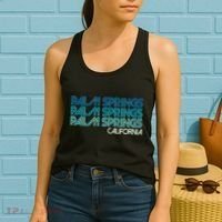 Retro Eighties Palm Springs California  Women's Tank Top thumb 2