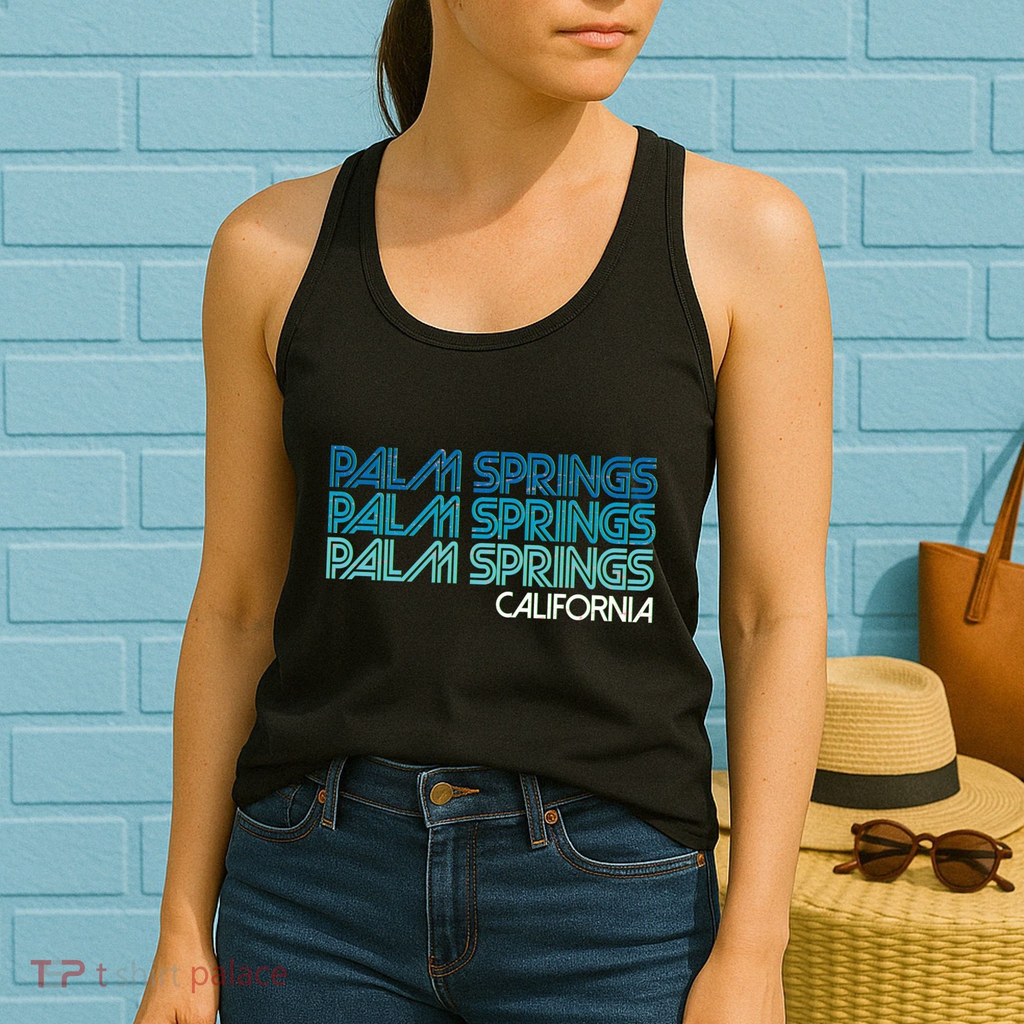 Retro Eighties Palm Springs California  Women's Tank Top