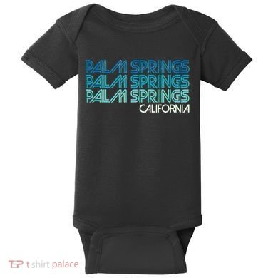 Retro Eighties Palm Springs California  Baby Bodysuit