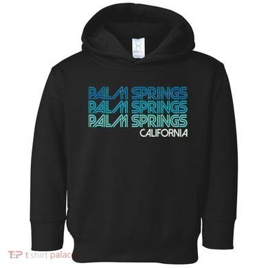 Retro Eighties Palm Springs California  Toddler Hoodie