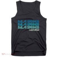 Retro Eighties Palm Springs California  Tank Top thumb 0