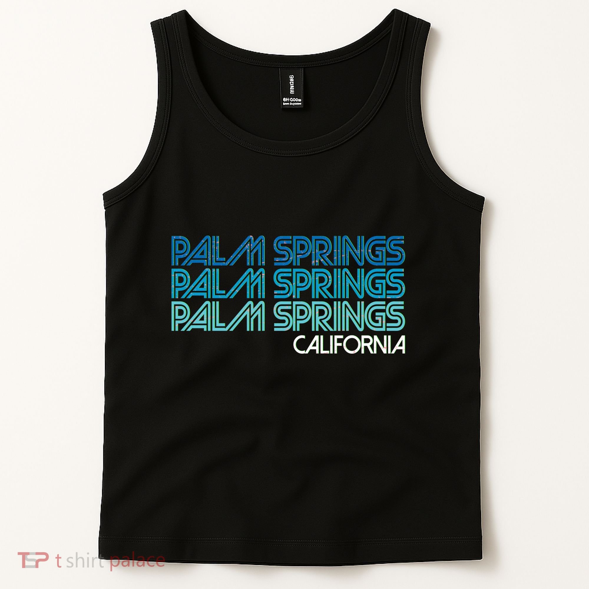Retro Eighties Palm Springs California  Tank Top