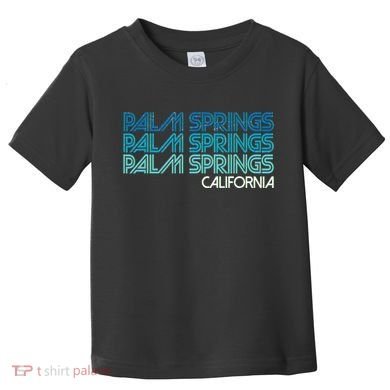 Retro Eighties Palm Springs California  Toddler T-Shirt