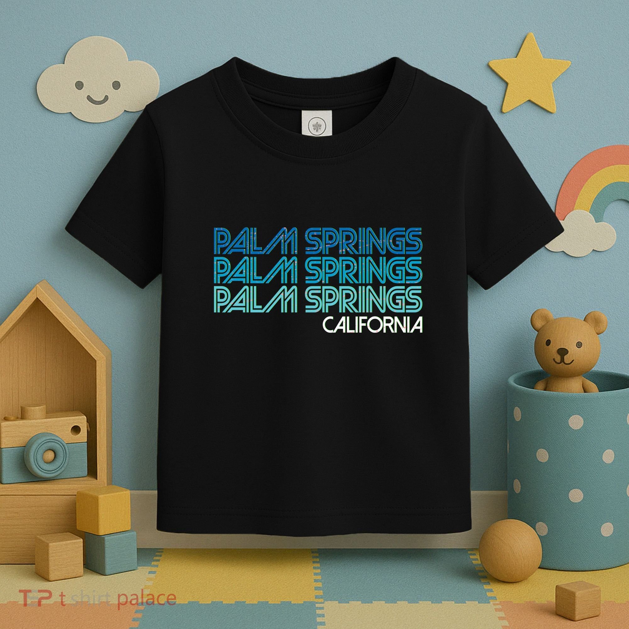 Retro Eighties Palm Springs California  Toddler T-Shirt