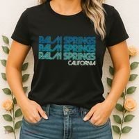 Retro Eighties Palm Springs California  Women's T-Shirt thumb 2