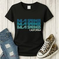 Retro Eighties Palm Springs California  Women's T-Shirt thumb 3