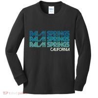 Retro Eighties Palm Springs California  Kids Long Sleeve Shirt thumb 0