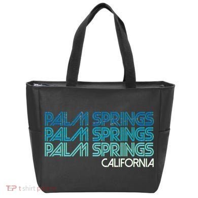 Retro Eighties Palm Springs California  Tote Bag