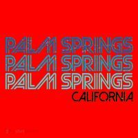 Retro Eighties Palm Springs California  Santa Hat thumb 1