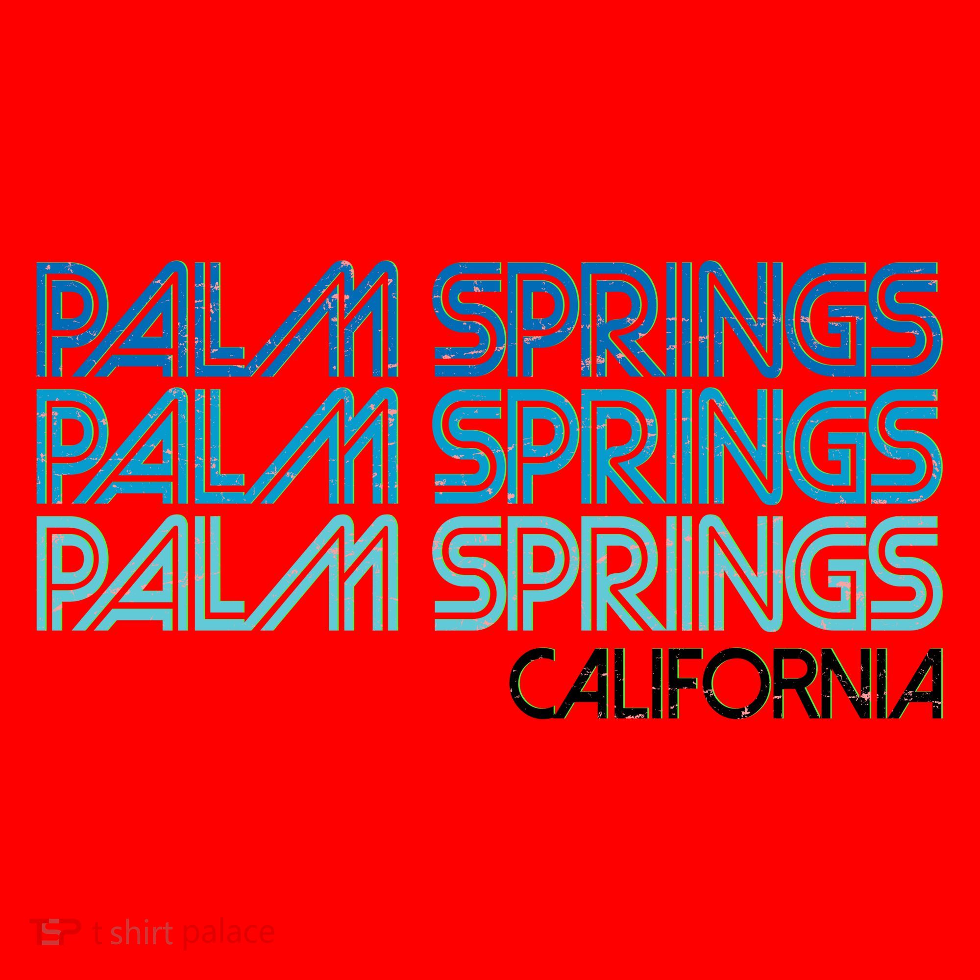 Retro Eighties Palm Springs California  Santa Hat