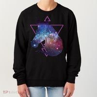 Retro Eighties Polygon Galaxy Unicorn Women's Sweatshirt thumb 0