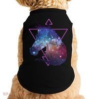 Retro Eighties Polygon Galaxy Unicorn Doggie Tank thumb 0