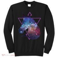 Retro Eighties Polygon Galaxy Unicorn Sweatshirt thumb 0