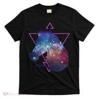 Retro Eighties Polygon Galaxy Unicorn T-Shirt thumb 0