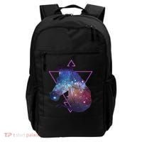 Retro Eighties Polygon Galaxy Unicorn Backpack thumb 0