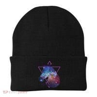 Retro Eighties Polygon Galaxy Unicorn Beanie thumb 0