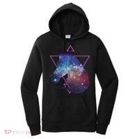 Retro Eighties Polygon Galaxy Unicorn Women's Hoodie thumb 0