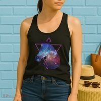 Retro Eighties Polygon Galaxy Unicorn Women's Tank Top thumb 2