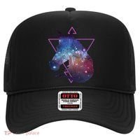 Retro Eighties Polygon Galaxy Unicorn Hat thumb 0