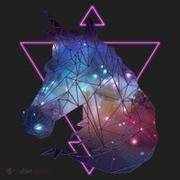 Retro Eighties Polygon Galaxy Unicorn Hat thumb 2