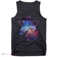 Retro Eighties Polygon Galaxy Unicorn Tank Top thumb 0